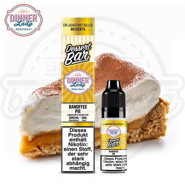 Dinner Lady Dessert Bar NicSalt Banoffee Pie 10ml