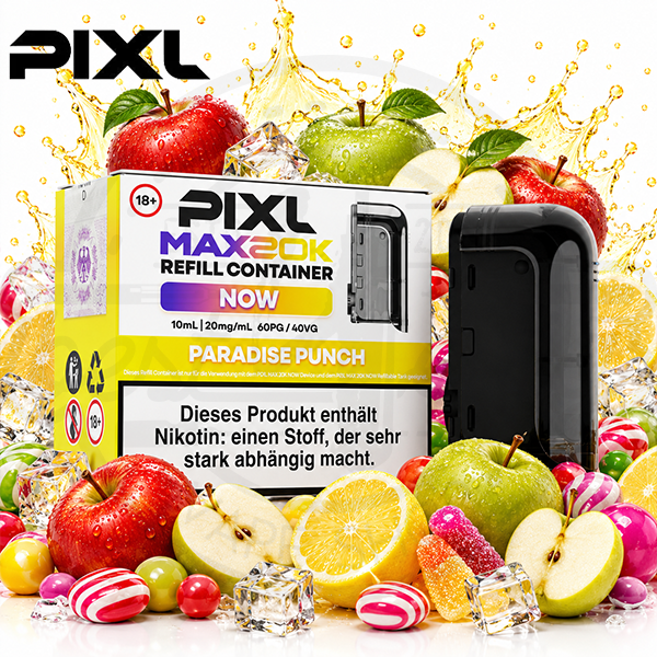 PIXL MAX 20K Refill Container Paradise Punch 10ml