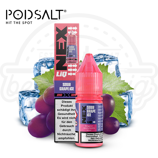 Pod Salt NexLiq NicSalt Sour Grape Ice 10ml