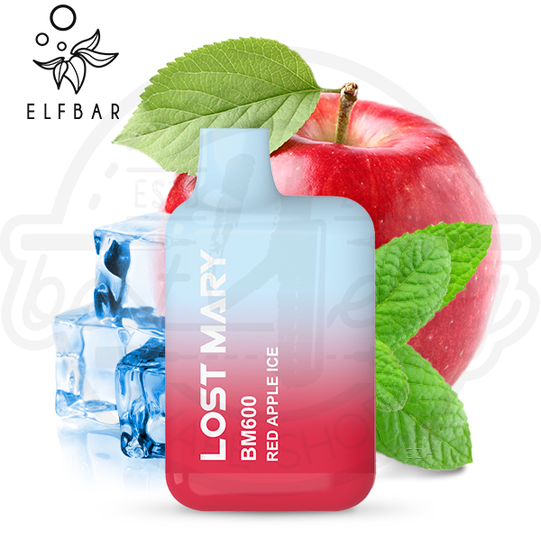 elfbar_lost_mary_red_apple_ice_600x600_best4ecig Lost Mary BM600 Einweg Vape - Red Apple Ice