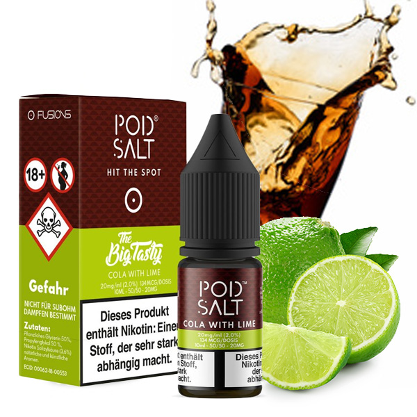 pod-salt-fusion-peanut-cola-with-lime-liquid-best4ecig Pod Salt Fusion NicSalt Cola with Lime 10ml