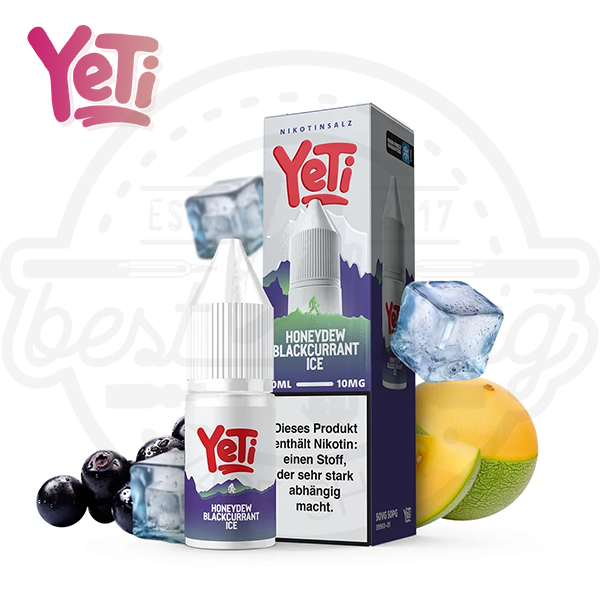 Yeti Summit NicSalt Honeydew Blackcurrant Ice 10ml