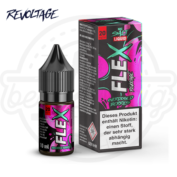 revoltage_flex_nicsalt_berries_600x600_best4ecig Revoltage Flex Overdosed NicSalt Berries 10ml