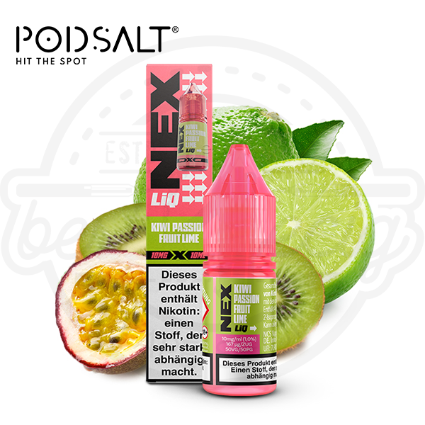 Pod Salt NexLiq NicSalt Kiwi Passionfruit Lime 10ml