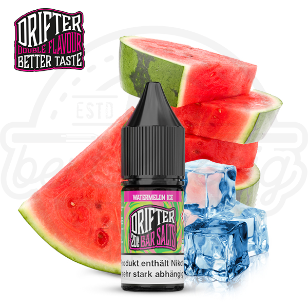 drifter_nicsalt_watermelon_600x600_best4ecig Drifter NicSalt Watermelon Ice 10ml