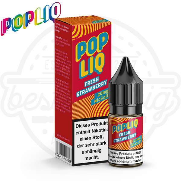 POPLIQ Nicsalt Fresh Strawberry 10ml