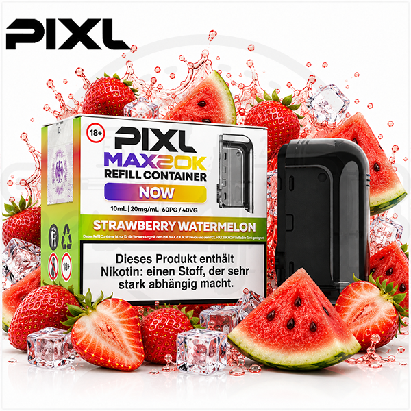 PIXL MAX 20K Refill Container Strawberry Watermelon 10ml