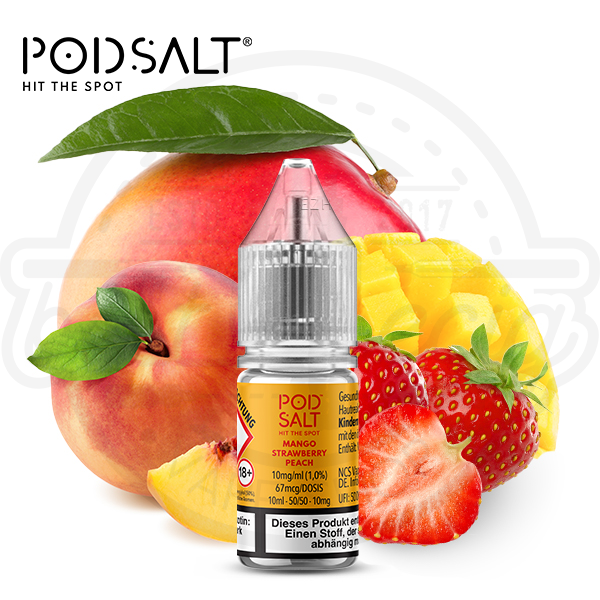 pod_salt_xtra_mango_strawberry_peach_600x600_best4ecig Pod Salt XTRA NicSalt Mango Strawberry Peach 10ml