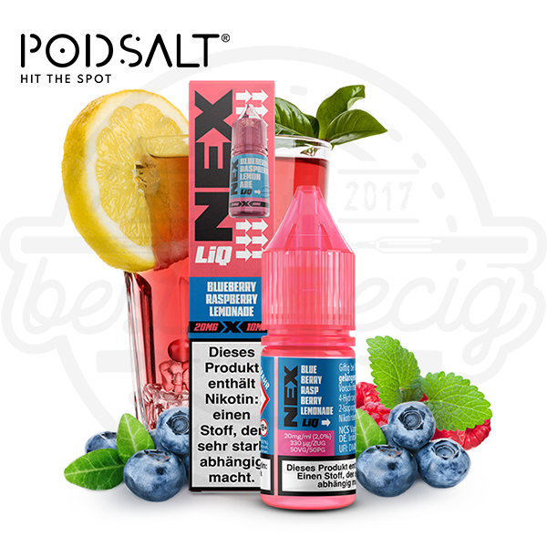 Pod Salt NexLiq NicSalt Blueberry Raspberry Lemonade 10ml