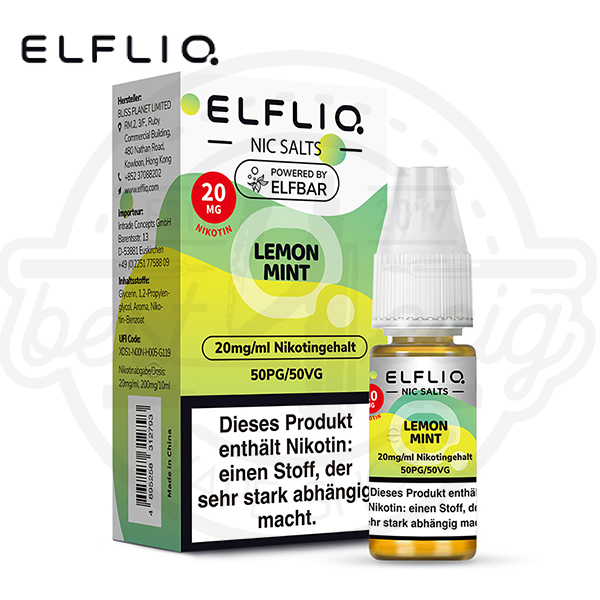Elfbar Elfliq NicSalt Lemon Mint 10ml