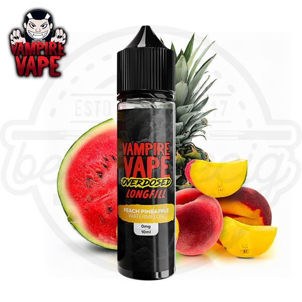 Vampire Vape Overdosed Aroma Pineapple Peach Watermelon 10ml Vampire Vape Overdosed Aroma Pineapple Peach Watermelon 10ml