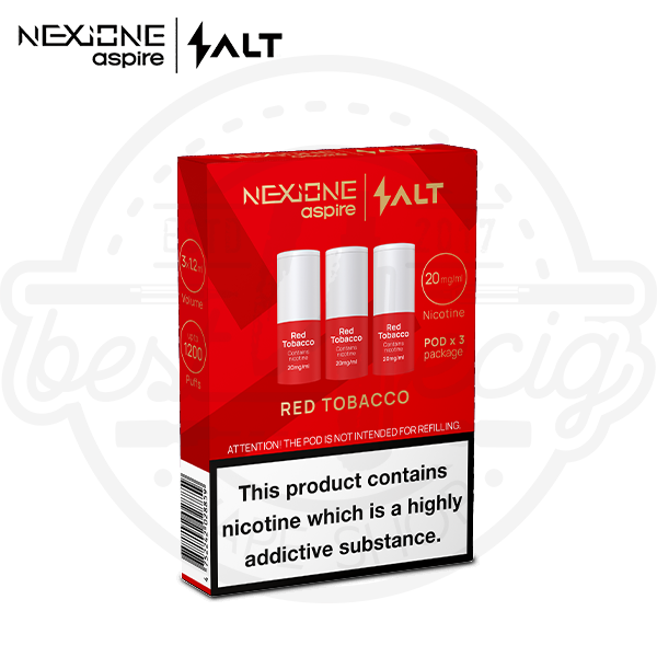 salt_aspire_nexione_pod_red_tobacco_600x600_best4ecig Salt NexiOne Pod Red Tobacco 3x 1,4ml