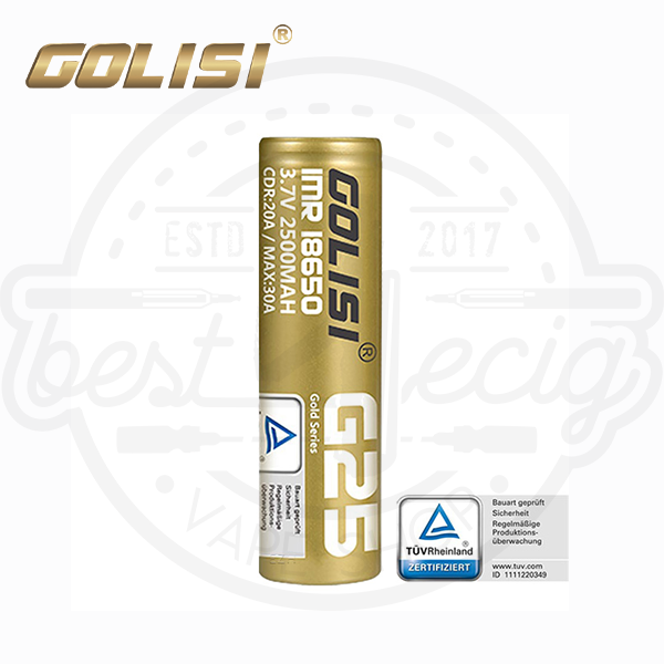 golisi_g25_akku_best4ecig Golisi G25 18650 20A 2500mAh Akku