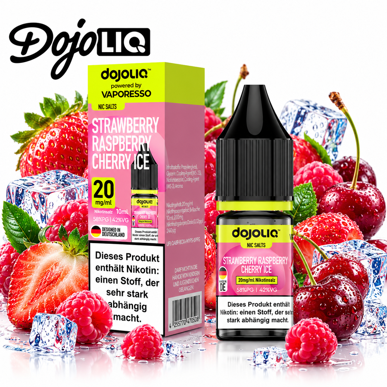 Dojoliq NicSalt Strawberry Raspberry Ice 10ml