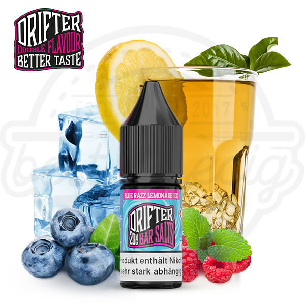 drifter_nicsalt_blue_razz_lemonade_600x600_best4ecig Drifter NicSalt Blue Razz Lemonade Ice 10ml