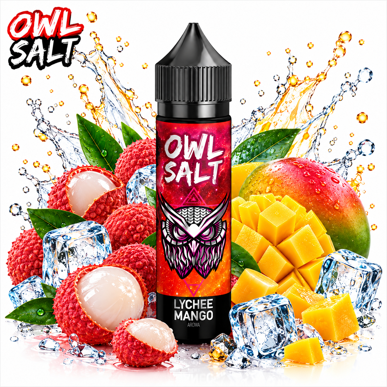 OWL Salt Aroma Overdosed Lychee Mango 10ml
