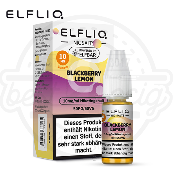 Elfbar Elfliq NicSalt Blackberry Lemon 10ml
