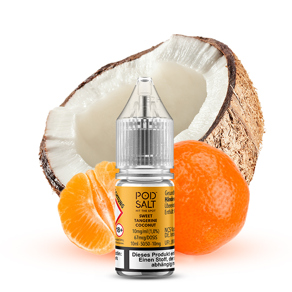 pod-salt-xtra-sweet-tangerine-1 Pod Salt XTRA NicSalt Sweet Tangerine Coconut 10ml