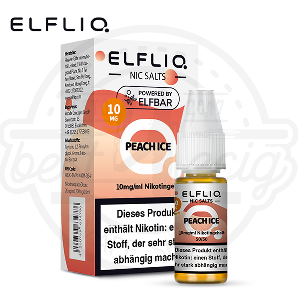 Elfbar Elfliq NicSalt Peach Ice 10ml