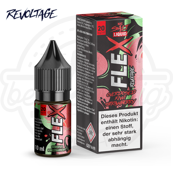 revoltage_flex_nicsalt_kiwi_strawbery_600x600_best4ecig Revoltage Flex Overdosed NicSalt Kiwi Strawberry 10ml
