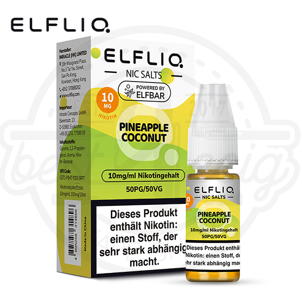 Elfbar Elfliq NicSalt Pineapple Coconut 10ml