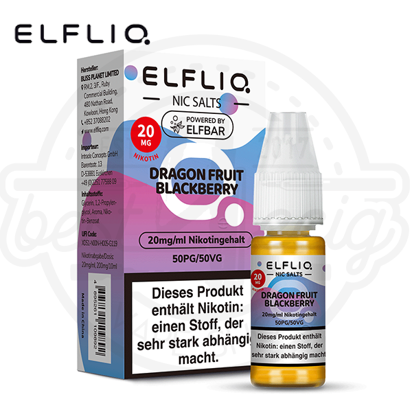 Elfbar Elfliq NicSalt Dragon Fruit Blackberry 10ml