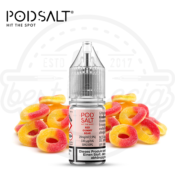 pod_salt_xtra_red_gummy_bear_600x600_best4ecig Pod Salt XTRA NicSalt Red Gummy Bear 10ml