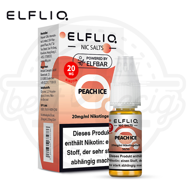 Elfbar Elfliq NicSalt Peach Ice 10ml
