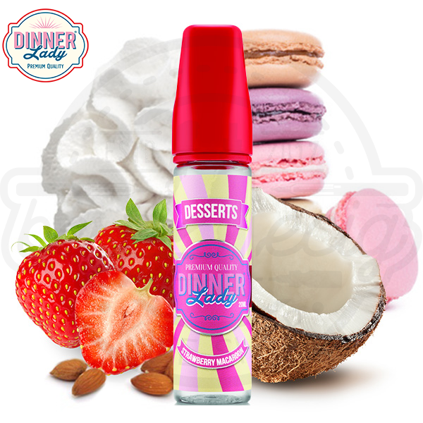 dinner_lady_aroma_strawberry_macaron_600x600_best4ecig Dinner Lady Dessert Aroma Strawberry Macarons 14ml