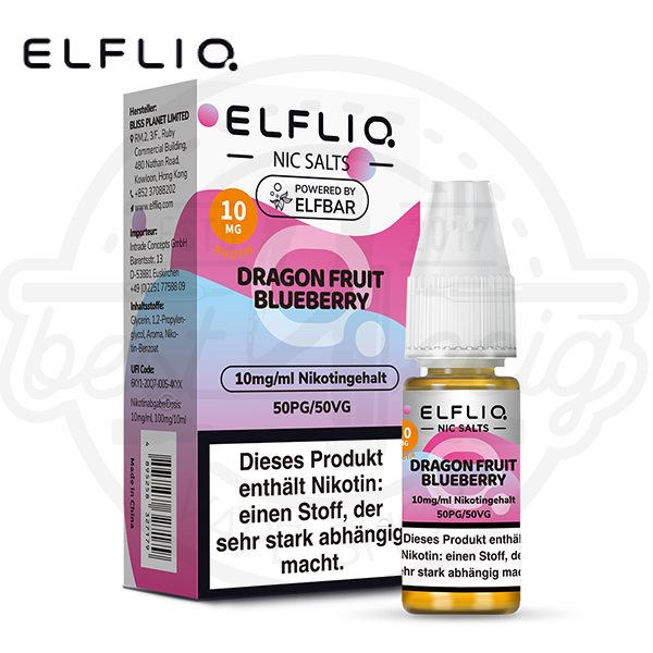 Elfbar Elfliq NicSalt Dragon Fruit Blueberry