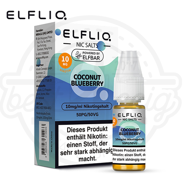Elfbar Elfliq NicSalt Coconut Blueberry 10ml