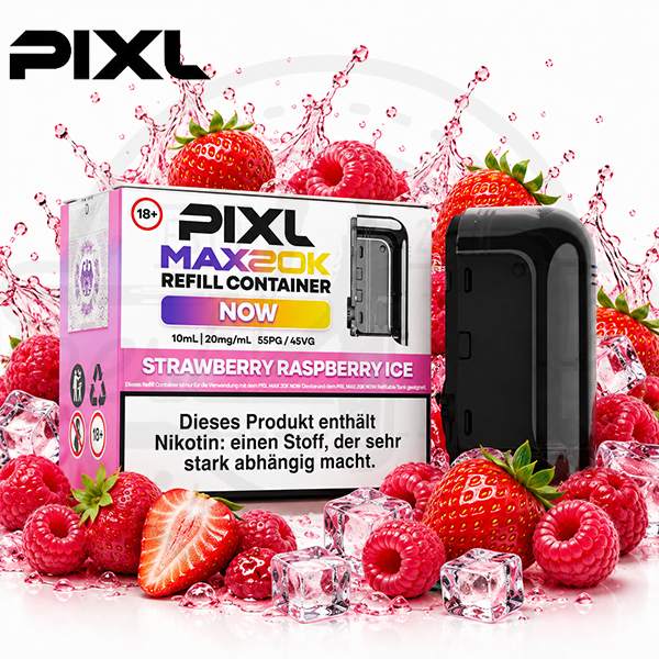 PIXL MAX 20K Refill Container Strawberry Raspberry Ice 10ml