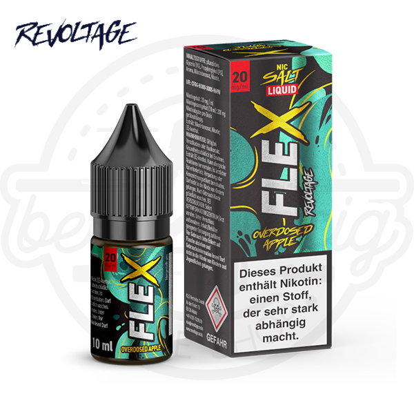 revoltage_flex_nicsalt_apple_600x600_best4ecig Revoltage Flex Overdosed NicSalt Apple 10ml
