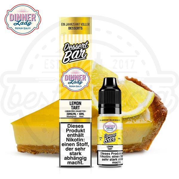 Dinner Lady Dessert Bar NicSalt Lemon Tart 10ml