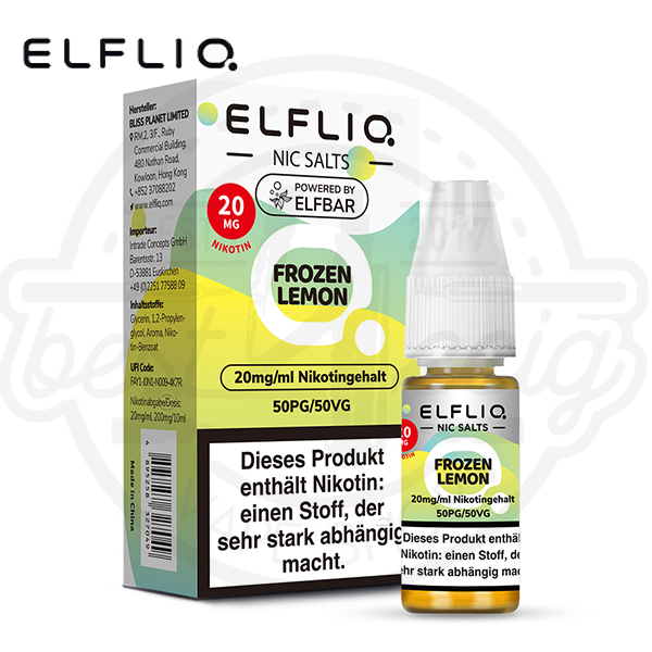 Elfbar Elfliq NicSalt Frozen Lemon 10ml