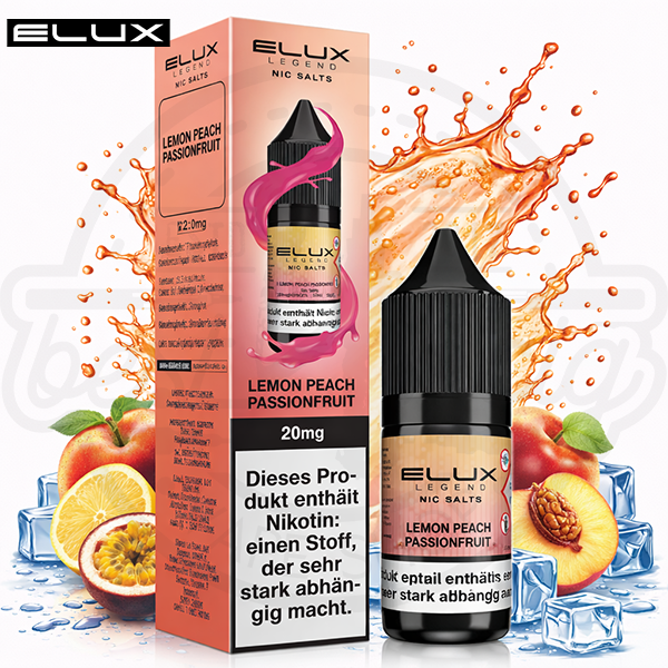 Elux Legend NicSalt Lemon Peach Passionfruit 10ml