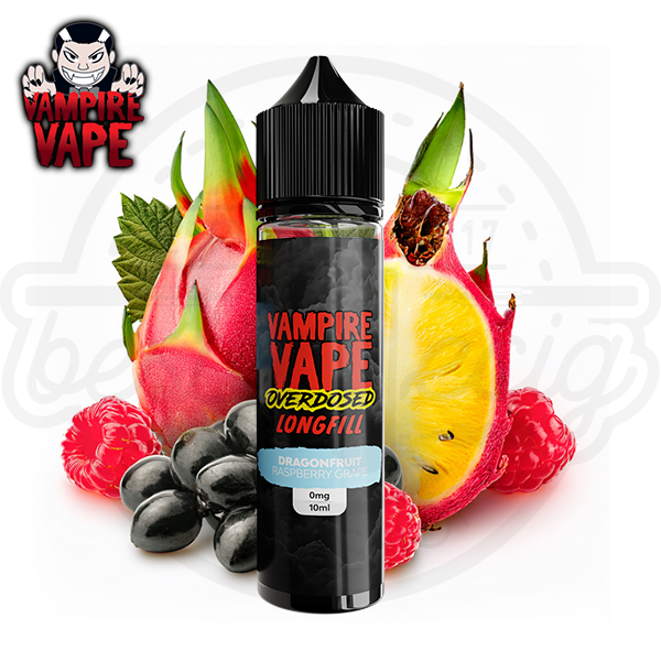 Vampire Vape Overdosed Aroma Dragonfruit Raspberry Grape 10ml Vampire Vape Overdosed Aroma Dragonfruit Raspberry Grape 10ml