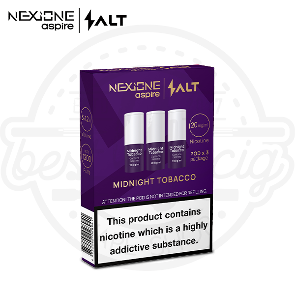 salt_aspire_nexione_pod_midnight_tobacco_600x600_best4ecig Salt NexiOne Pod Midnight Tobacco 3x 1,4ml
