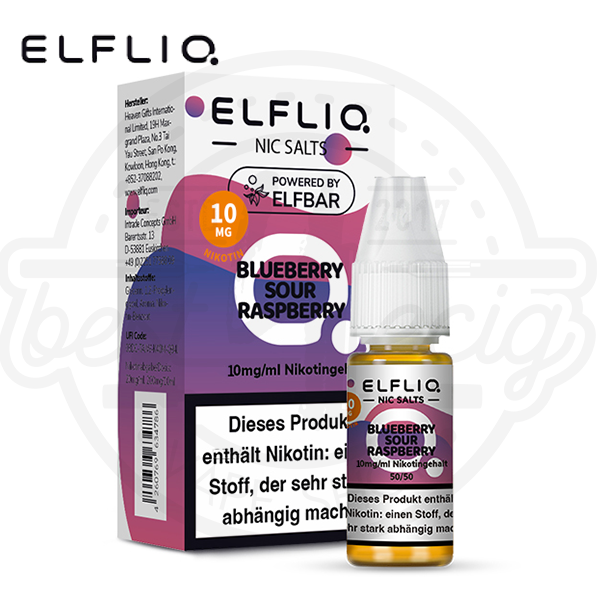 Elfbar Elfliq NicSalt Blueberry Sour Raspberry 10ml