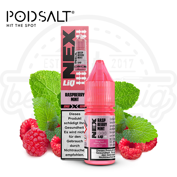 pod_salt_nexliq_raspberry_mint_0mg_600x600_best4ecig Pod Salt NexLiq NicSalt Raspberry Mint 10ml