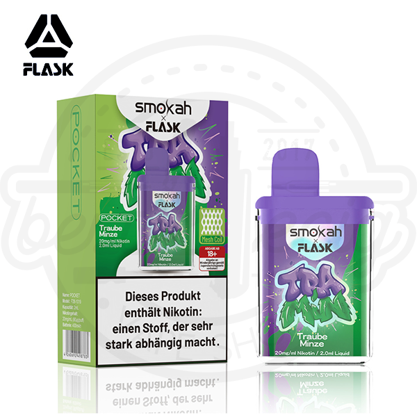 flask_Pocket_vapes_tramin_600x600_best4ecig Flask X Pocket Einweg Vape - Tramin 20mg