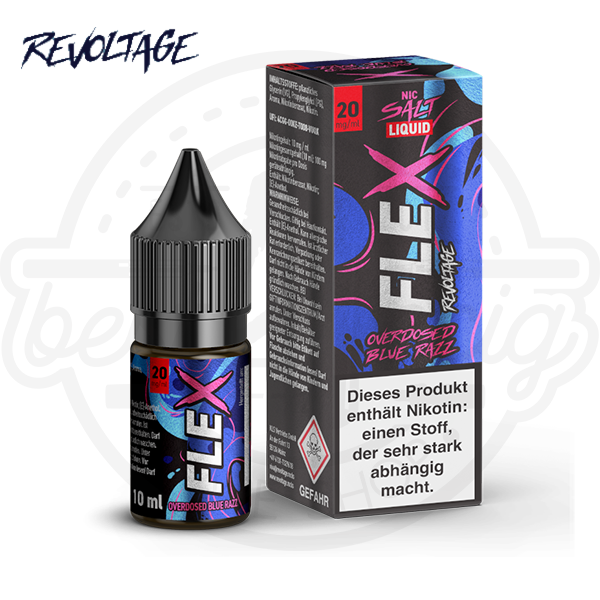 revoltage_flex_nicsalt_blue_razz_600x600_best4ecig Revoltage Flex Overdosed NicSalt Blue Razz 10ml