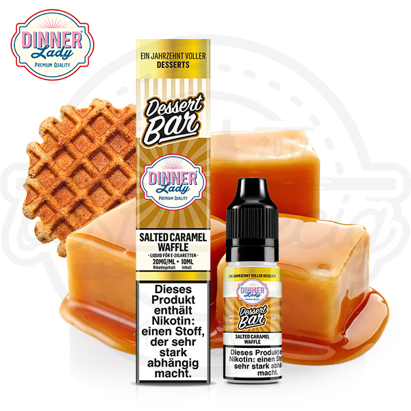 Dinner Lady Dessert Bar NicSalt Salted Caramel Waffle 10ml