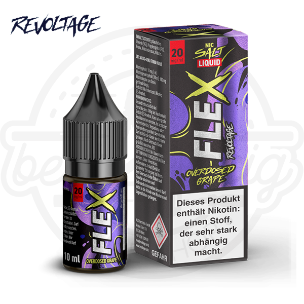 revoltage_flex_nicsalt_grape_600x600_best4ecig Revoltage Flex Overdosed NicSalt Grape 10ml