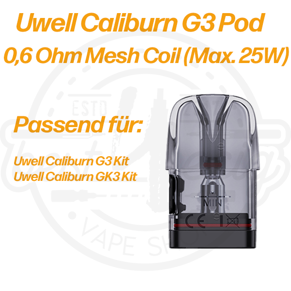 Uwell Caliburn G3 GPP V1 Pods 2,5ml