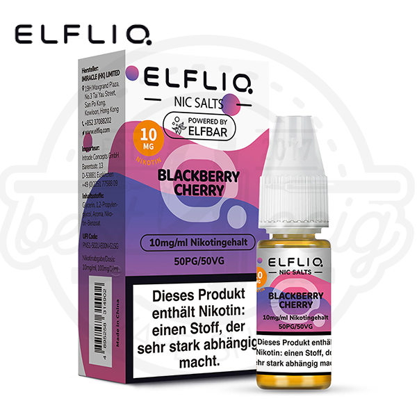 Elfbar Elfliq NicSalt Blackberry Cherry 10ml