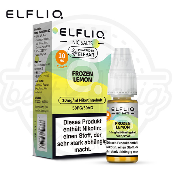 Elfbar Elfliq NicSalt Frozen Lemon 10ml