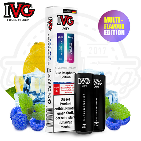 ivg_air_pods_blue_raspberry_edition_600x600_best4ecigYsl8eZZZbB0WK IVG Air Multi Flavour Pods Blue Raspberry Edition NicSalt 2x 2ml