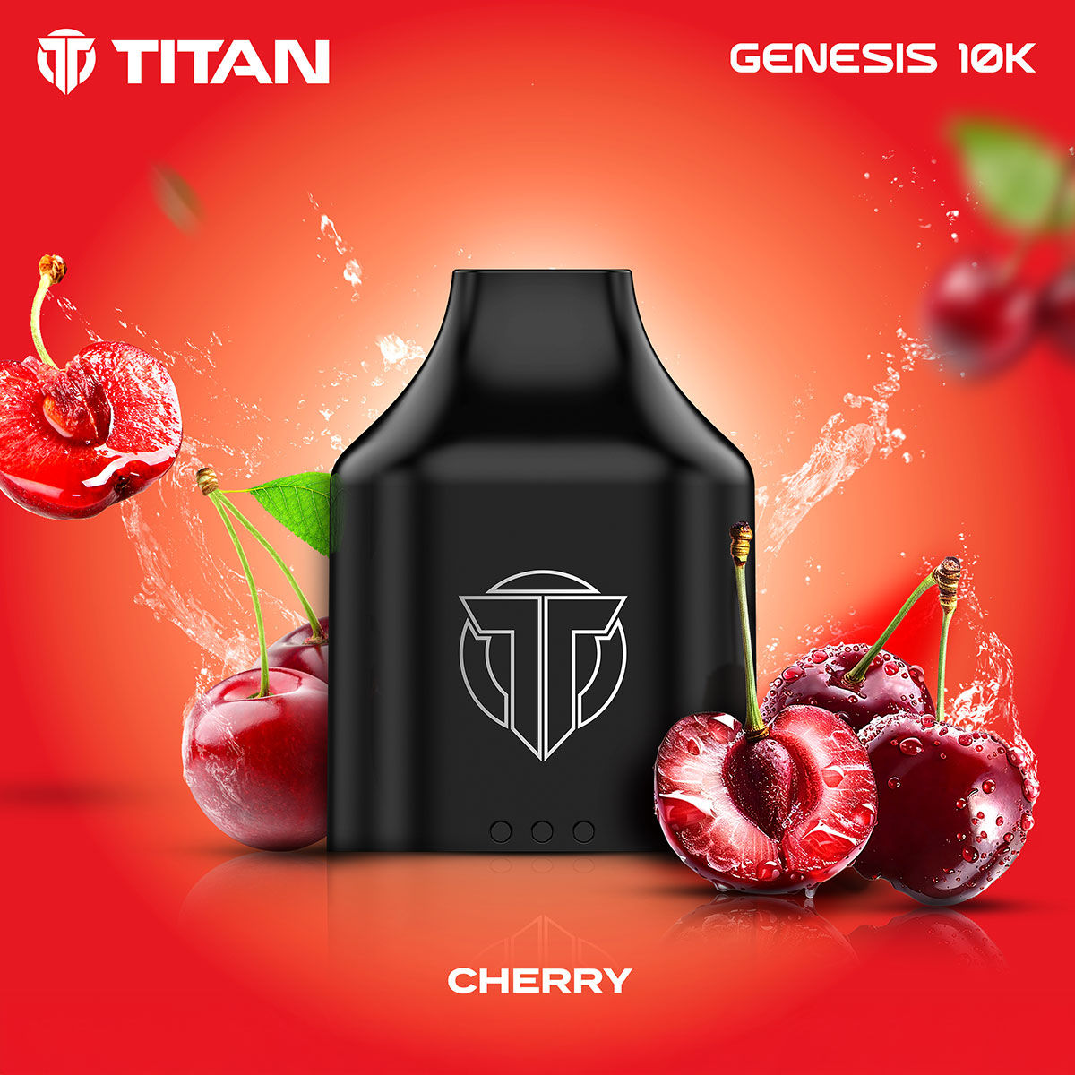 Titan Genesis 10K Prefilled Pod Cherry 10ml