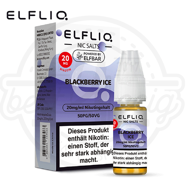 Elfbar Elfliq NicSalt Blackberry Ice 10ml